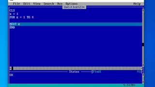 qbasic program to display 1 12 123 1234 numeric pattern