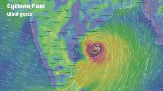 Wind forecast - Tropical Cyclone Fani (India)