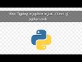 Auto typing in python||3 lines of python code||#pyautogui module