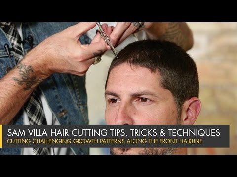 Cutting Challenging Growth Patterns Along The Front Hairline Cutting Challenging Growth Patterns Along The Front Hairline
