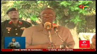 President Atta Mills fetes School Pupils