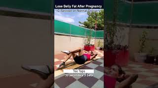 How to Lose Belly Fat After Pregnancy | Lose Belly Fat Post Pregnancy At Home🔥 No Equipment ❌#shorts
