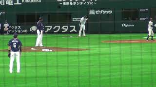 源田選手のスプリットステップ