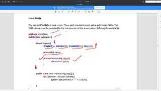 Enum In Java Video 43