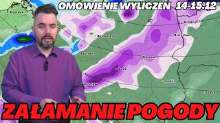 Załamanie pogody w weekend. Opady śniegu i deszczu. Gołoledź i oblodzenia. Wzrost temperatur.