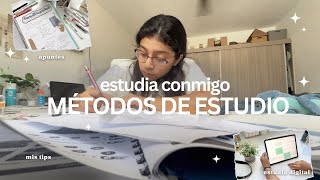 Estudia conmigo 📚🪴📝☕️ // Mis 3 Métodos de estudio