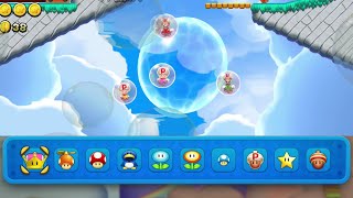 All Character Power Up Suits Bubble trouble in New Super Mario Bros  U Deluxe 泡泡