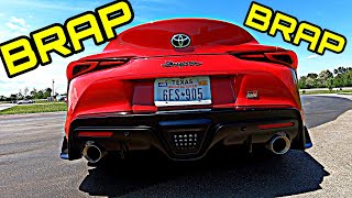 2020 Toyota GR Supra Sounds: Cold \u0026 Warm Start, Drifting, \u0026 Fly-By Sounds