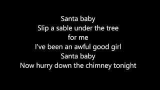 Ariana Grande & Liz Gillies - Santa Baby (Lyrics on Screen)