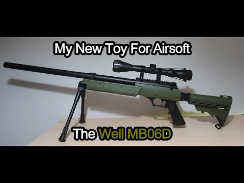 I Got A Airsoft Sniper Rifle From BBguns4less The WELL MB06D - YouTube