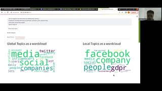 Hierarchical Topic Modeling and Named Entity Recognition demo