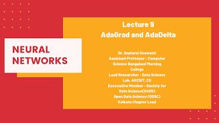 Lec 9 AdaGrad and AdaDelta