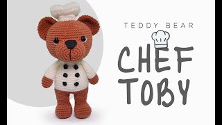 Amigurumi Kit Cuddly Teddy Bears Collection  - Chef Toby