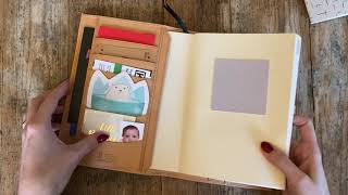 Setting up my Gillio A5 Appunto in Undyed Epoca with my Hobonichi Cousin! *** @mellasplans