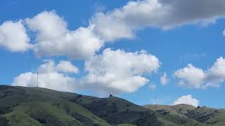 White, puffy clouds