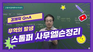 경제학 학습질문 - 스톨퍼사무엘슨 정리