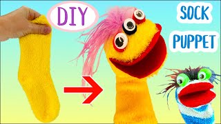 How to Make an Easy No Sew DIY Sock Puppet with Fizzy