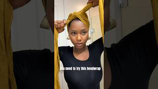 Easy elegant headwrap for busy ladies #beauty #headwrap #turban #fashion #headwraptutorial #shorts