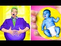 Joker is Pregnant?! Viral Pregnancy Hacks by Ha Hack and 123 GO!