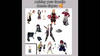 reviving all your favorite demon slayer characters 🥰 #demonslayer #kimetsunoyaiba #kny #anime #funny