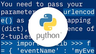 How to urlencode a querystring in Python?