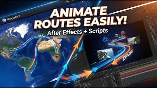 Google Earth Studio Route Animation (KML) + After Effects Tutorial | Step-by-Step Guide