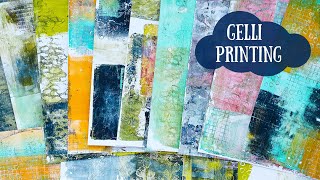 Gel  Printing - making backgrounds with the Gelli Plate