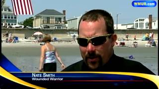 Wounded Warriors take to surf at Hampton Beach