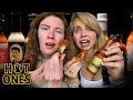 Hot Ones - Hailee And Kendra Lose Their Minds While Eating Spicy Wings