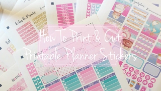 How to Print and Cut Printable Planner Stickers