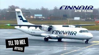 FINNAIR ATR 72-500 AY1020 Economy Class - Tallinn to Helsinki, With An Unexpected Ending (4K)