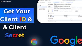How to create OAuth client ID and secret key on google console | @becodewala