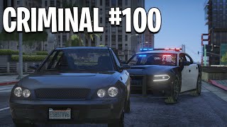 I Chased 100 Criminals in GTA 5 RP