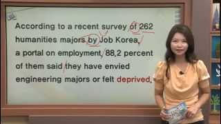 영자신문읽기 - Humanities majors envy engineering majors’ job prospects