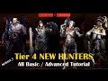 Evolve (PS4) All Tier 4 New Hunters Basic / Advanced Tutorials