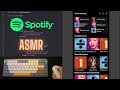 ASMR Programming - Coding Spotify Homepage iOS - No Talking