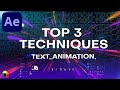 Top 3 Text Animation Techniques for Motion Graphics in After Effects Tutorial
