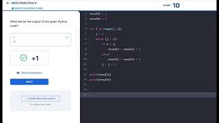 Python - Nested Loops MCQ practice 2 Answers | ccbp NxtWave Answers