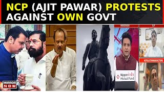 NCP Protests Against Ally BJP On Shivaji Statue Fall; Mahayuti Divided Before Polls? | Daily Mirror