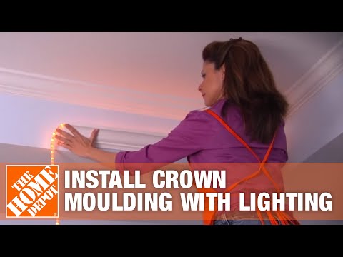 Installing Crown Molding with Lights | Crown Casting Ideas | The home depot