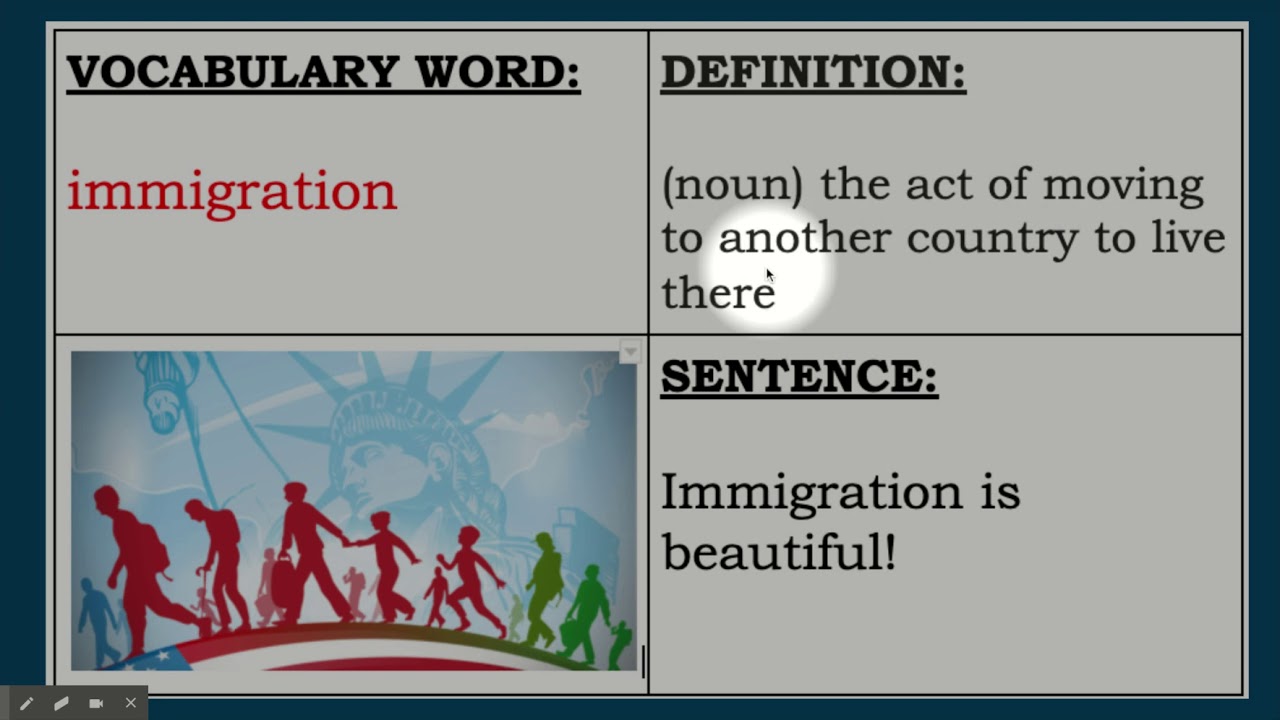 Immigration Vocabulary (ELD LESSON) - YouTube