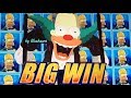 SIMPSONS slot machine BONUS BIG WINS with FEATURES!