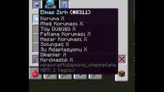 Minecraft'ta Koruma 1 Mr Zırh Alabilceğinizi biliyormuydunuz??