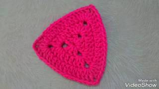 چۆنییەتی چنینی سێگۆشە _  How to crochet a triangle