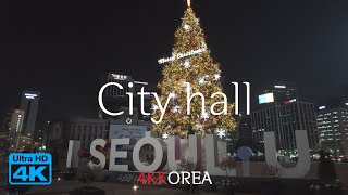 S01E168 Seoul City Hall | Seoul Plaza | Night walk in Seoul | Lotte Department