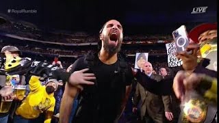 ROYAL RUMBLE 2022 SETH FREAKIN ROLLINS ENTRANCE THE SHIELD