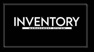 Inventory Management System | Full Stack Web dev Architecture