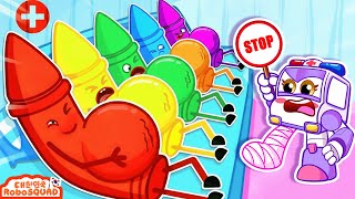 유아 애니메이션 | 연필이 임신했나요? ✏️😲 건강하게 드세요! | RoboSquad