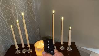 Battery operated flameless candles from Enchanted Spaces