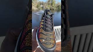 Nike Air Max Plus Sunset Swarovski Crystals in hand review